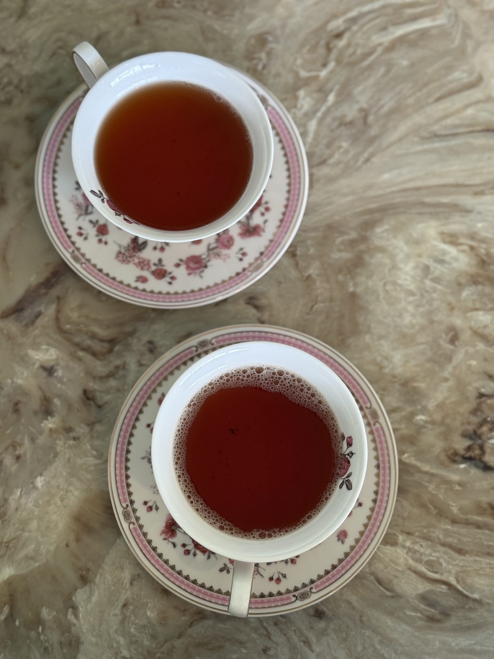 Complimentary hot tea served to guests at Magnolia Wellness Massage